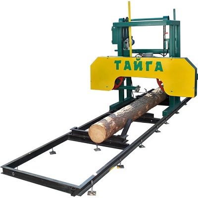 Ленточная пилорама Тайга Т-2 + Усиленный рельсовый путь