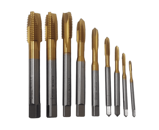 Набор метчиков М3-М16, Partner, HSSE спиральная канавка 40°, H6, TiN (Серия 316)