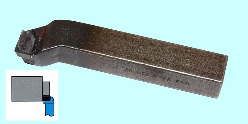 Резец Подрезной отогнутый 32х32х170 Т5К10 DIN 4977 Резец Подрезной отогнутый 32х32х170 Т5К10 DIN 4977