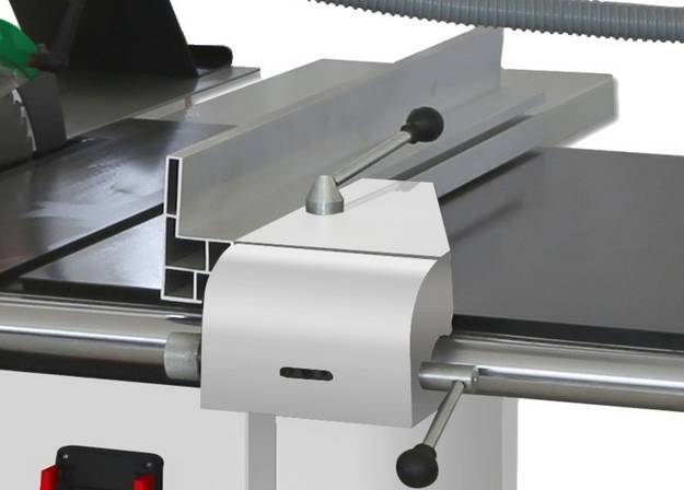 Большой алюминиевый параллельный упор с круглой направляющей и тонкой регулировкой. Большой алюминиевый параллельный упор с круглой направляющей и тонкой регулировкой.