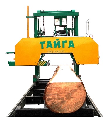 Ленточная пилорама Тайга Т-3Б + Усиленный рельсовый путь (Lifan)