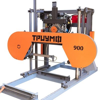 Ленточная бензиновая пилорама Триумф 900 13 л.с. (Honda)