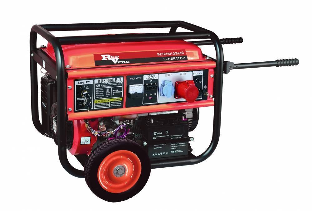 Генератор бензиновый RedVerg RD-G8000EN3