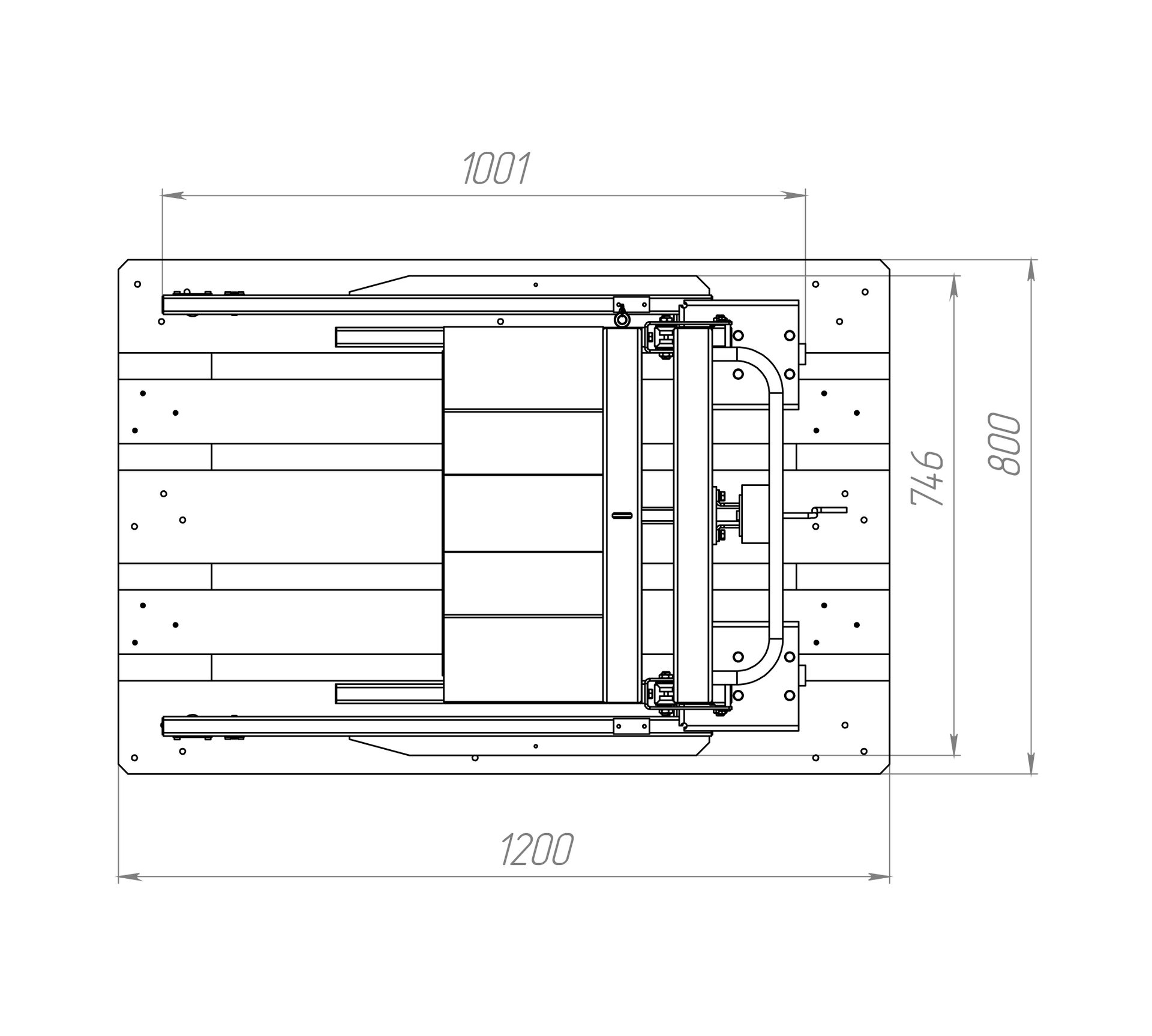 Тележка СТОРМ с ручным подъемником