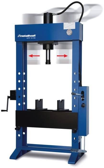 Пресс гидравлический с подвижным поршнем WPP 50 BK Metallkraft 4002050