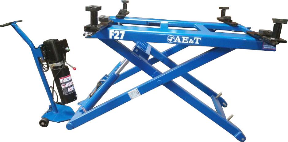 Подъемник ножничный AE&T F27 2.6т, передвижной (подъем 1.3 метра), 380В Подъемник ножничный AE&T F27 2.6т, передвижной (подъем 1.3 метра), 380В