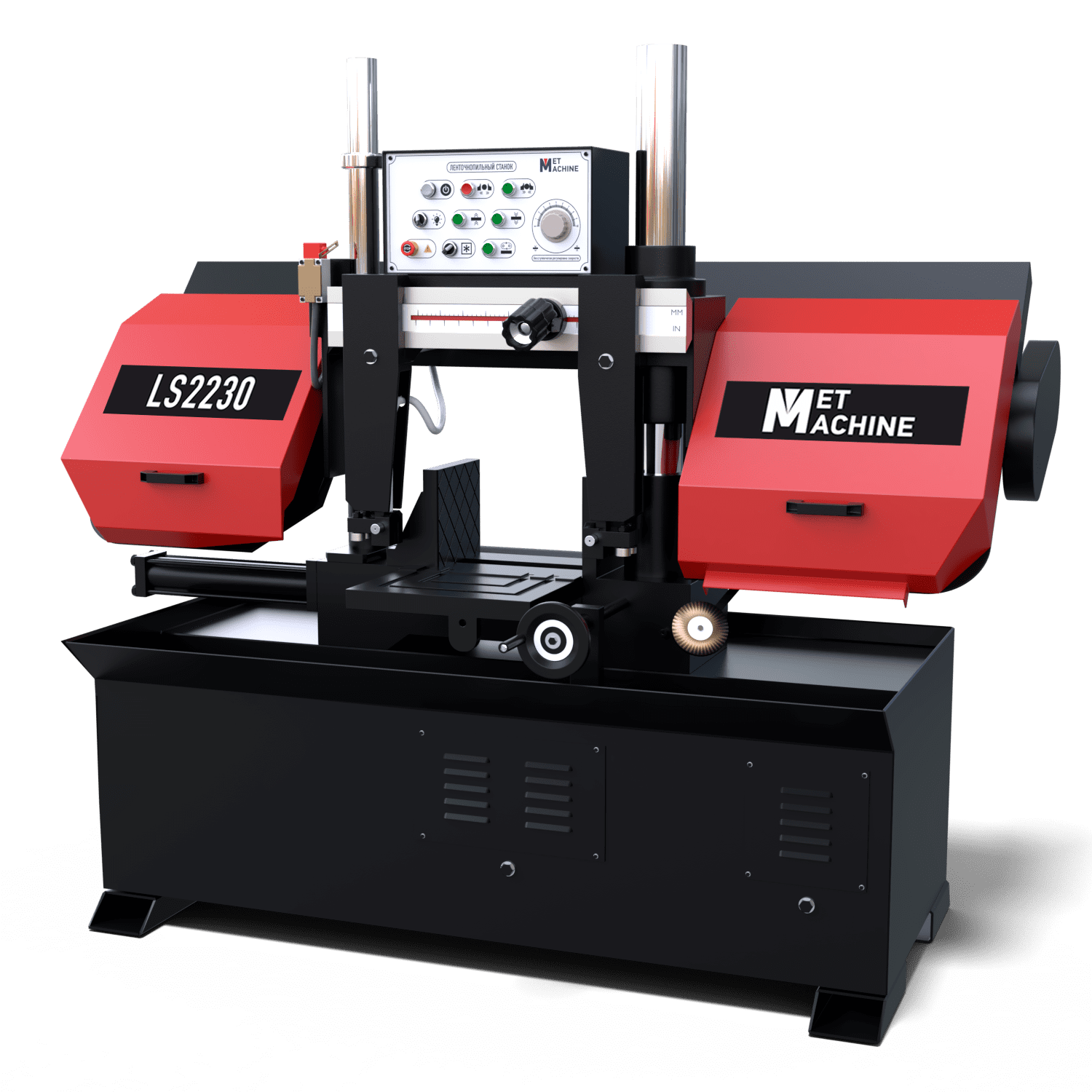 Комментарий на товар: Полуавтоматический ленточнопильный станок MetMachine LS2230