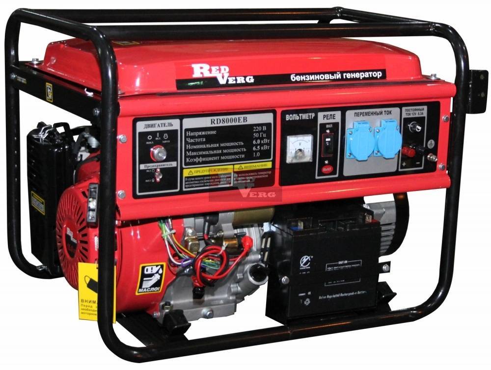 Генератор бензиновый RedVerg RD8000EB Генератор бензиновый RedVerg RD8000EB