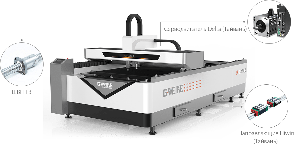 Оптоволоконный лазерный станок GWEIKE LF3015LNR