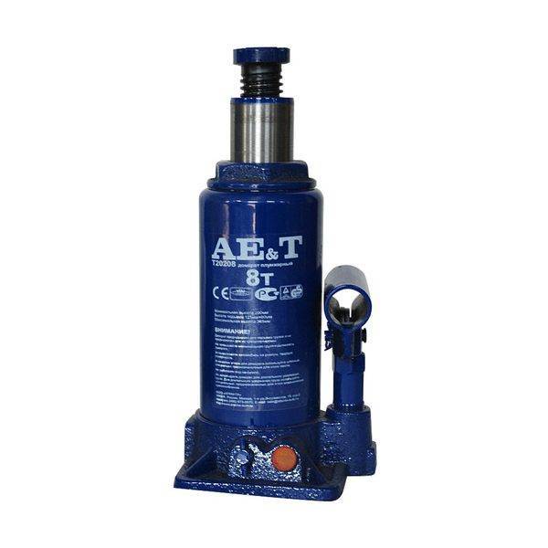 Домкрат бутылочный AE&T T20208 8т