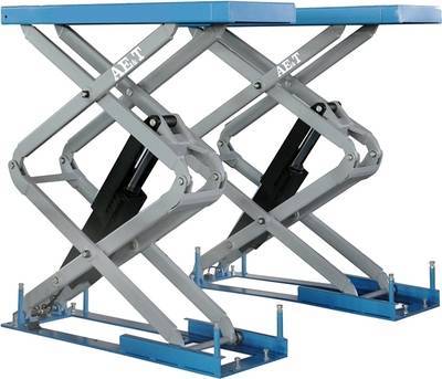 Подъемник ножничный AE&T F6105 3т, для монтажа "в пол", 220В