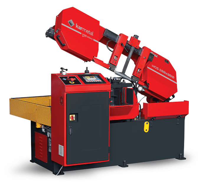 Автоматический консольный ленточнопильный станок KARMETAL WOS 280×300 (резка под прямым углом) Автоматический консольный ленточнопильный станок KARMETAL WOS 280×300 (резка под прямым углом)