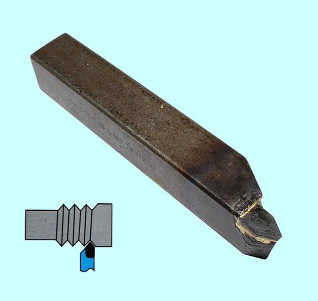 Резец Резьбовой 32х32х180 Т5К10 для наружной резьбы левый DIN 282-60 Резец Резьбовой 32х32х180 Т5К10 для наружной резьбы левый DIN 282-60