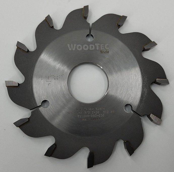 Подрезная коническая пила WoodTec для форматно-раскроечных станков Ø80 х 20 х 3,1-4,3 Z = 12 KON Подрезная коническая пила WoodTec для форматно-раскроечных станков Ø80 х 20 х 3,1-4,3 Z = 12 KON