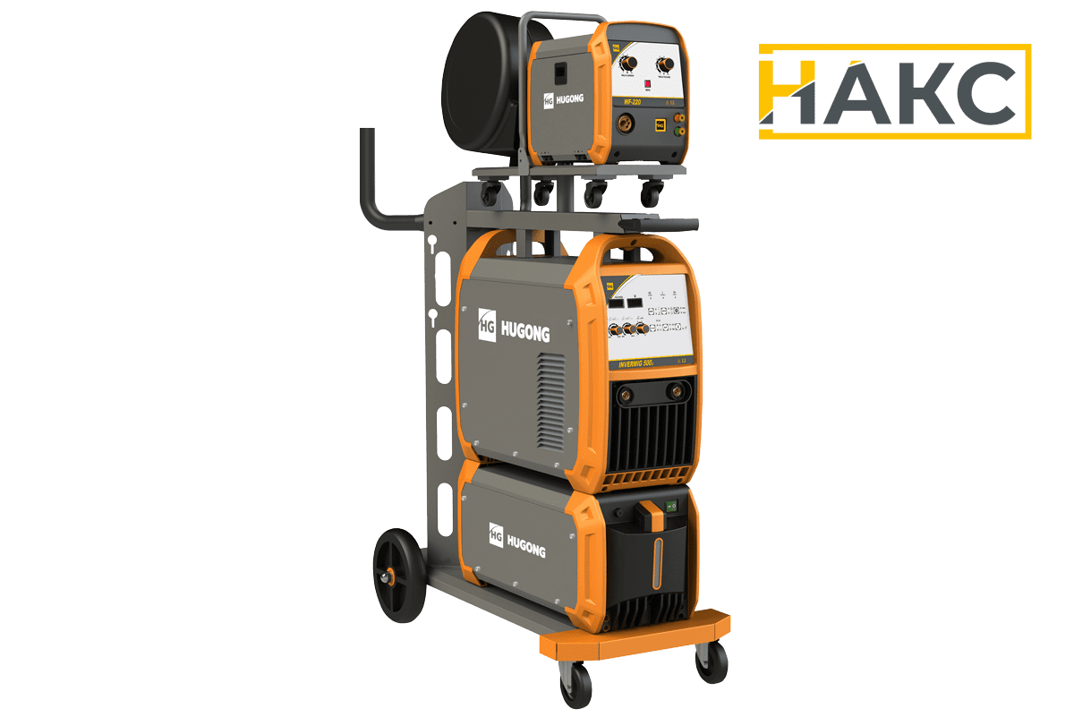 Сварочный полуавтомат HUGONG INVERMIG 500 III (С БО И ТЕЛЕЖКОЙ)