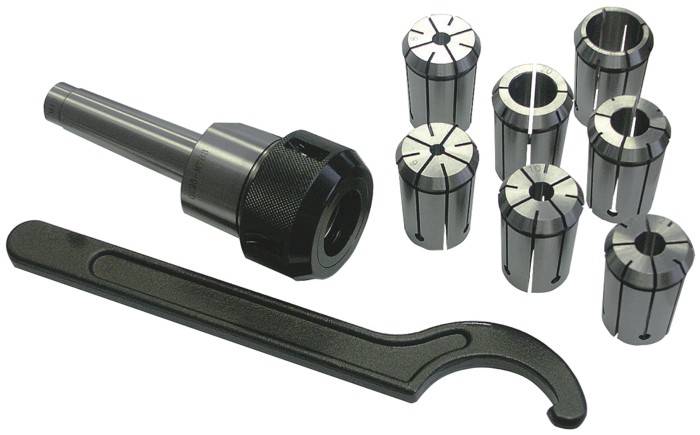 Патрон цанговый Optimum МК2/М10 + 18 цанг 3-20 мм ER32 (комплект) 3352053