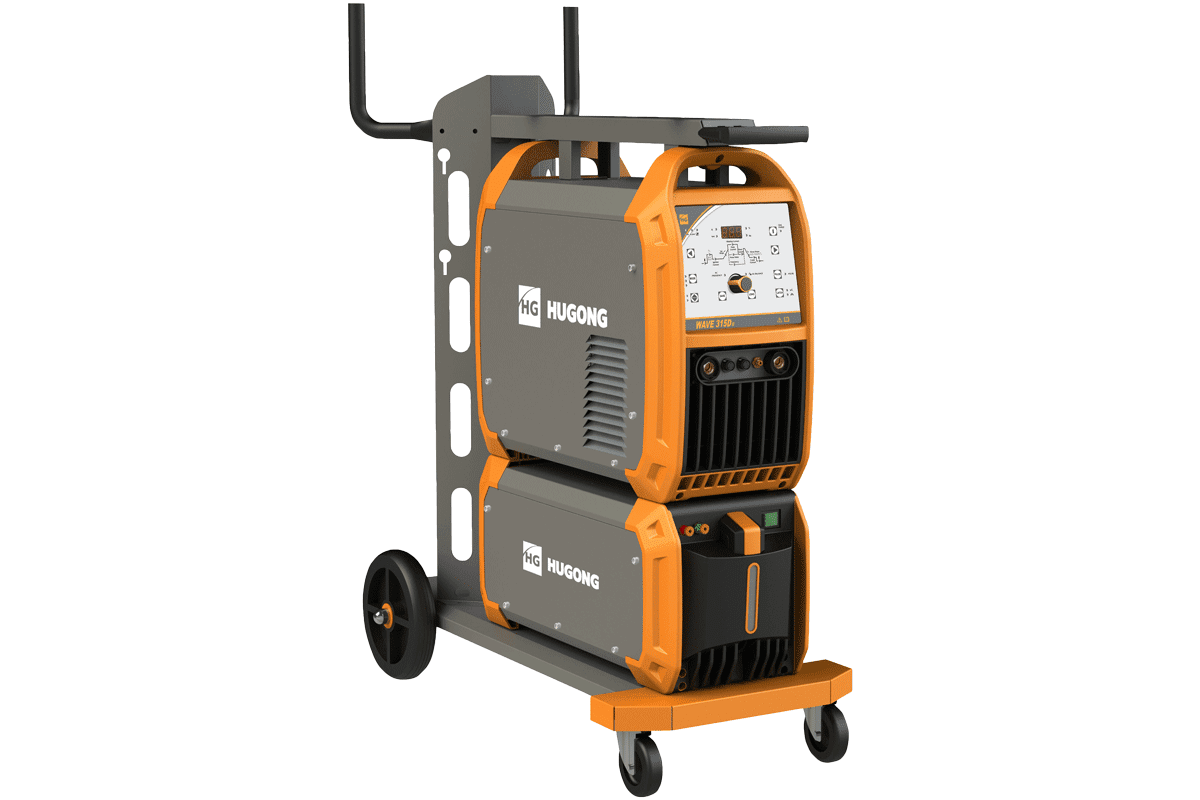 Аппарат аргонодуговой сварки HUGONG WAVE 315D III AC/DC (С БО И ТЕЛЕЖКОЙ)