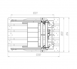 Тележка СТОРМ с пневматическим подъемником Camozzi Тележка СТОРМ с пневматическим подъемником Camozzi