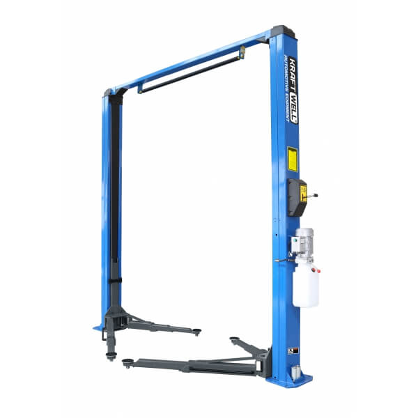 Подъемник двухстоечный KraftWell электрогидравлический KRW4MU/220_blue