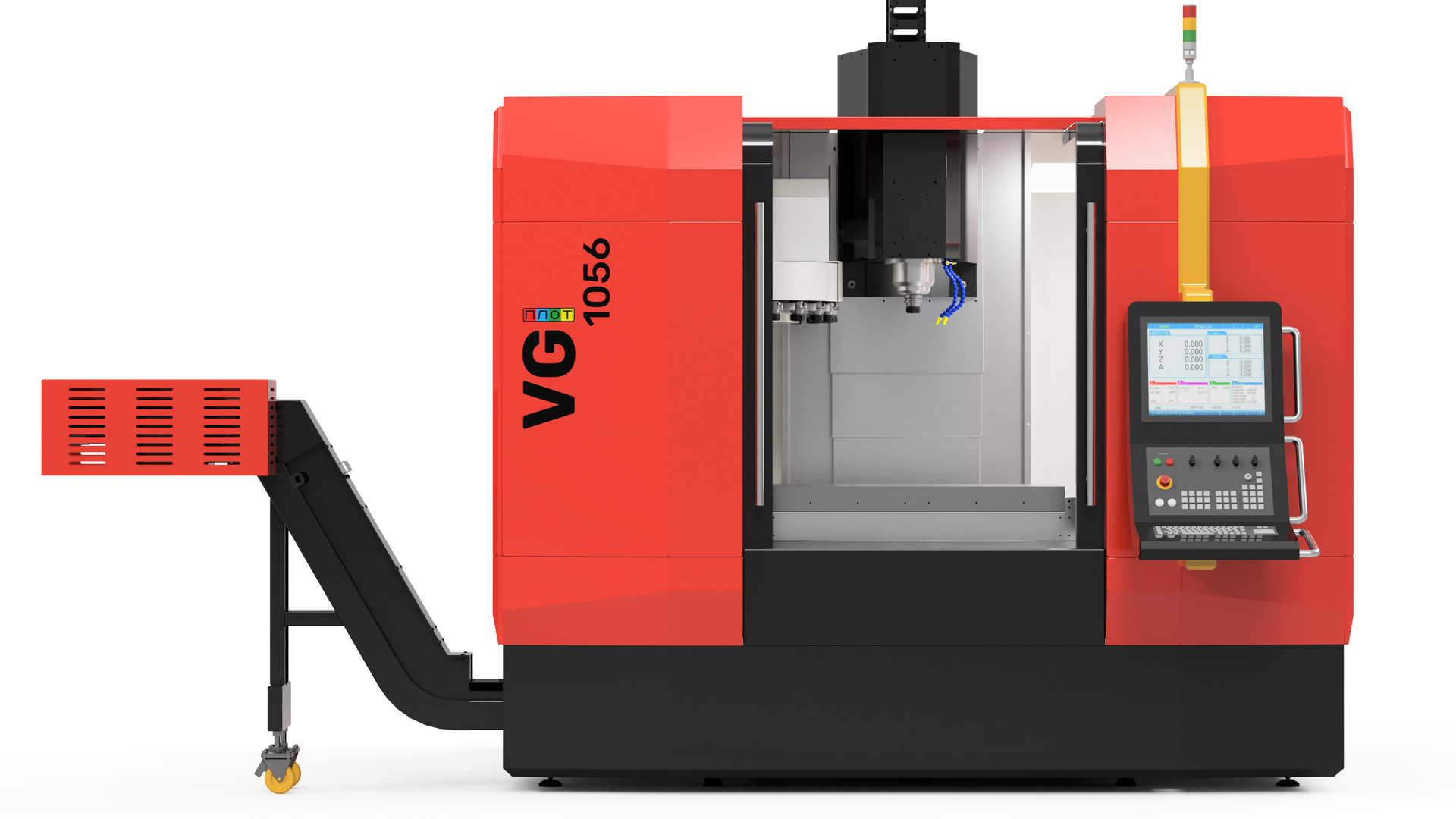 Вертикально-фрезерный обрабатывающий центр с ЧПУ PLOT VGI-1056