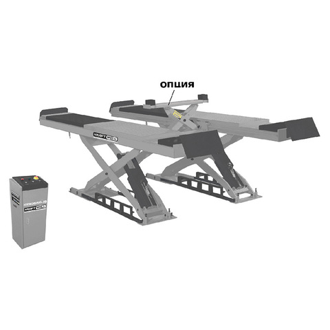 Подъемник ножничный KraftWell г/п 4500 кг. заглубляемый, платформы для сход-развала Подъемник ножничный KraftWell г/п 4500 кг. заглубляемый, платформы для сход-развала