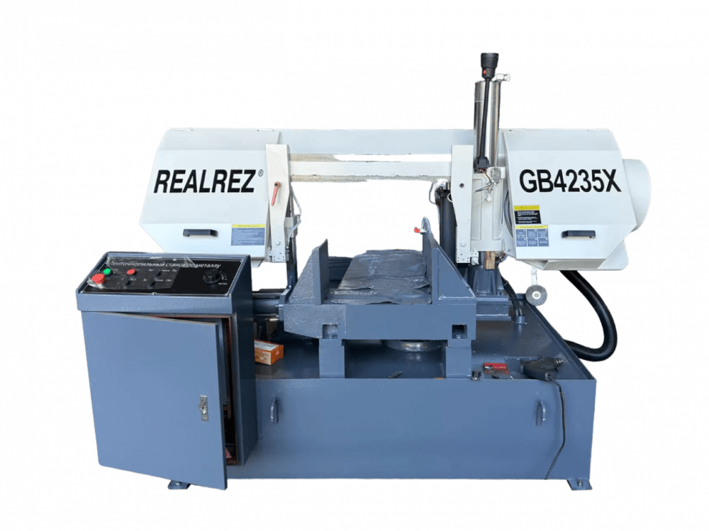 Станок ленточнопильный полуавтоматический REALREZ GB4235X