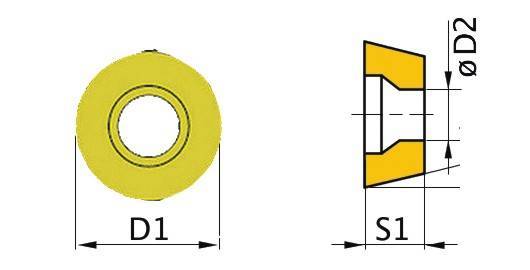 Пластина Optimum RNMG1605MO резец 49 (уп. 5 шт.) 3441704