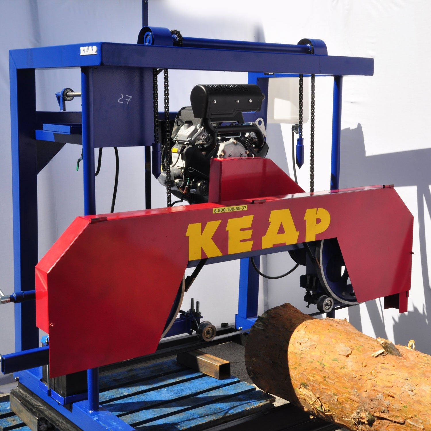 Ленточная пилорама Кедр-90Б 27 л/с эл. стартер (Lifan)