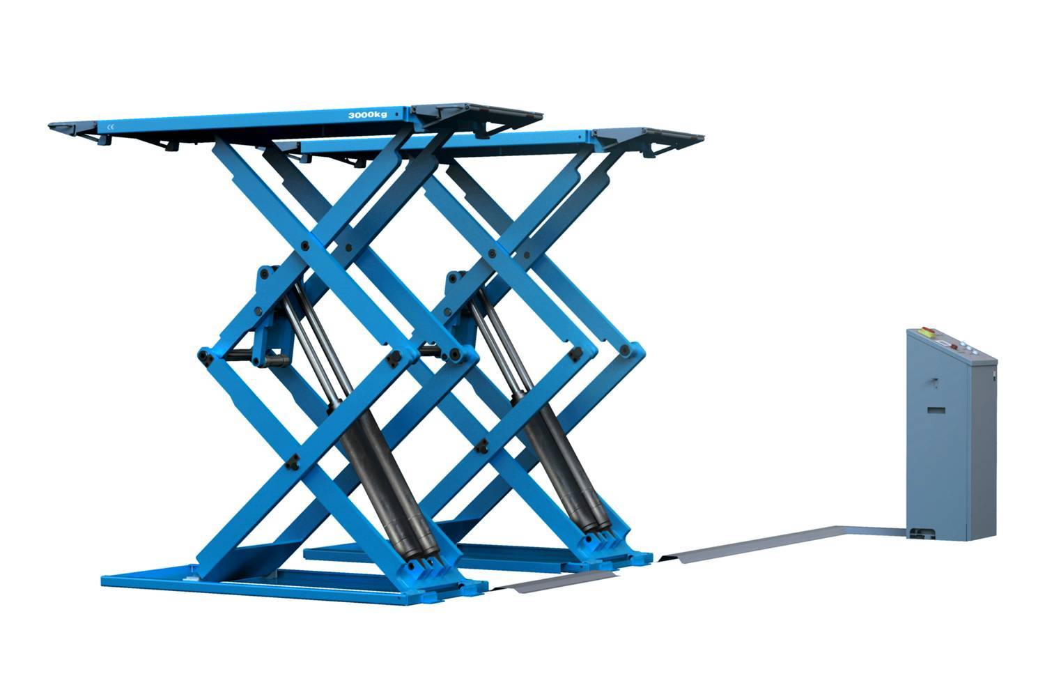 Подъемник ножничный AE&T F6106E 3т, для монтажа "на пол", 220В