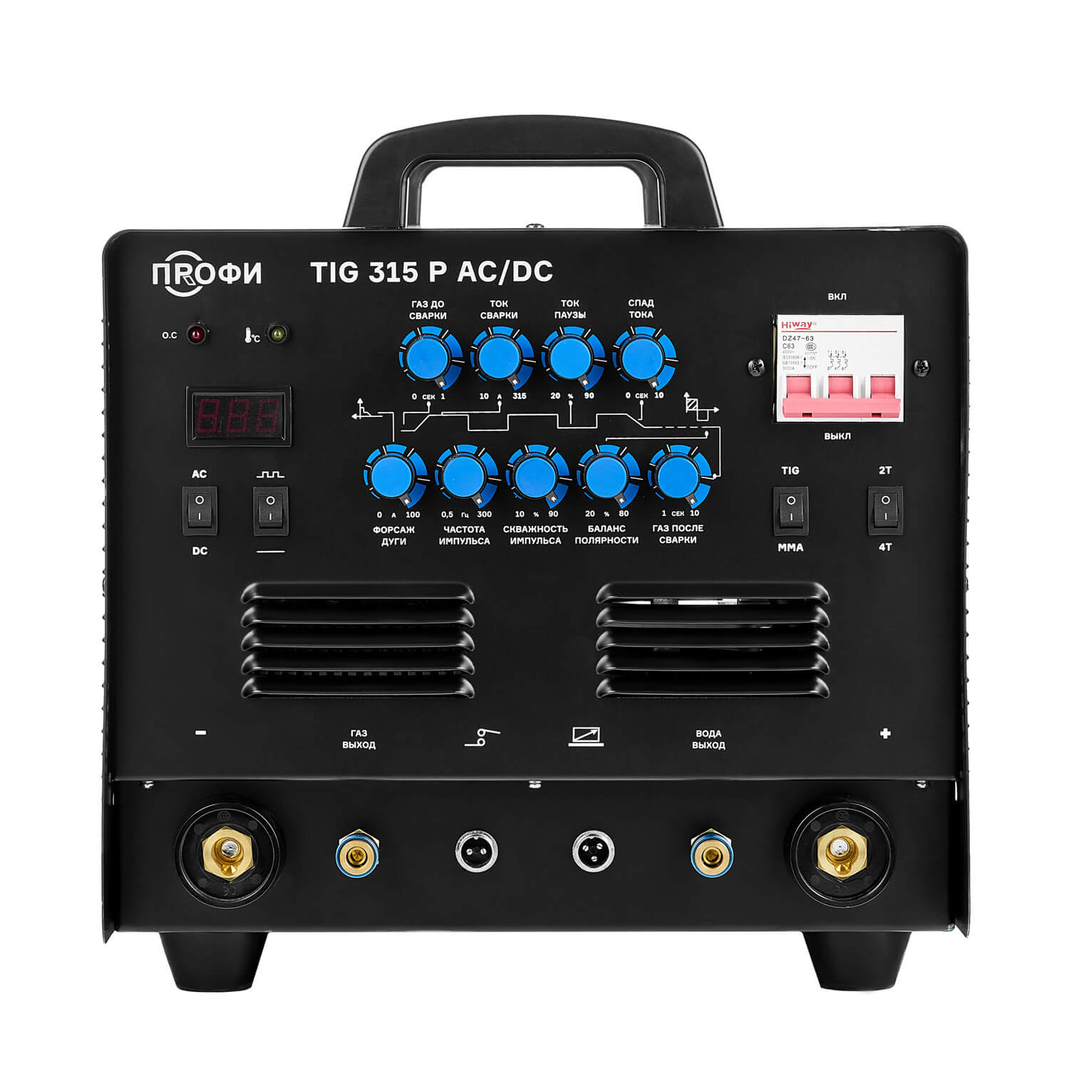 Аппарат аргонодуговой сварки ПТК ПРОФИ TIG 315 P AC/DC (НАКС)