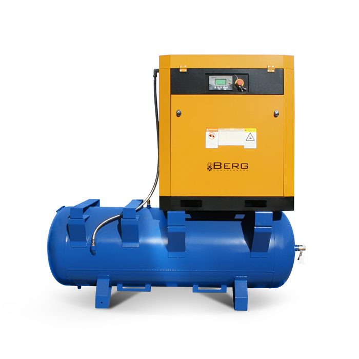 Винтовой компрессор BERG ВК-18.5Р-500 на ресивере