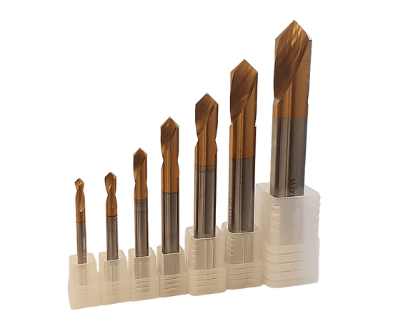 Partner Набор сверл центровочных, 8шт, HSS Co8, TiN, d=4,5,6,8,10,12,16мм (Серия 321)