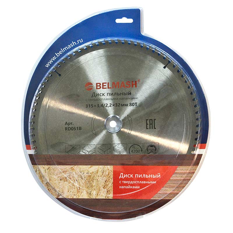 Диск пильный Белмаш 315х3,4/2,2х32мм; 80Т Диск пильный Белмаш 315х3,4/2,2х32мм; 80Т
