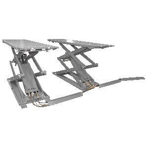 Подъемник ножничный KraftWell короткий г/п 3000 кг. Напольный KRW3FS/220