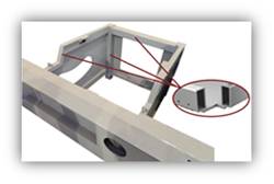 КОНСТРУКЦИЯ СТАНИНЫ Каждый форматно-раскроечный станок ALTESA серии “P-45” имеет преимущества не только видимые, но и скрытые. Одним из таких преимуществ является мощная и надежная конструкция станины, которая выполнена из толстого листового метала в соч КОНСТРУКЦИЯ СТАНИНЫ Каждый форматно-раскроечный станок ALTESA серии “P-45” имеет преимущества не только видимые, но и скрытые. Одним из таких преимуществ является мощная и надежная конструкция станины, которая выполнена из толстого листового метала в соч