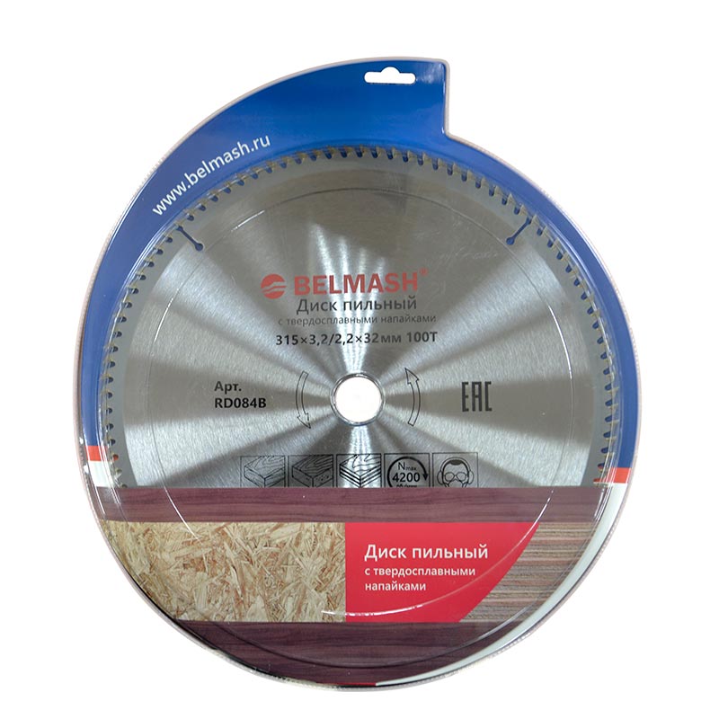 Диск пильный Белмаш 315х3,4/2,2х32ММ 100Т Диск пильный Белмаш 315х3,4/2,2х32ММ 100Т