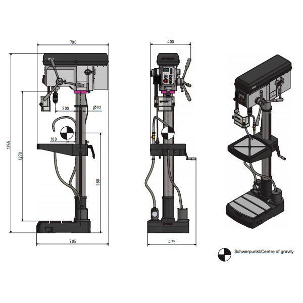 Сверлильный станок OPTIdrill B 28HV Сверлильный станок OPTIdrill B 28HV